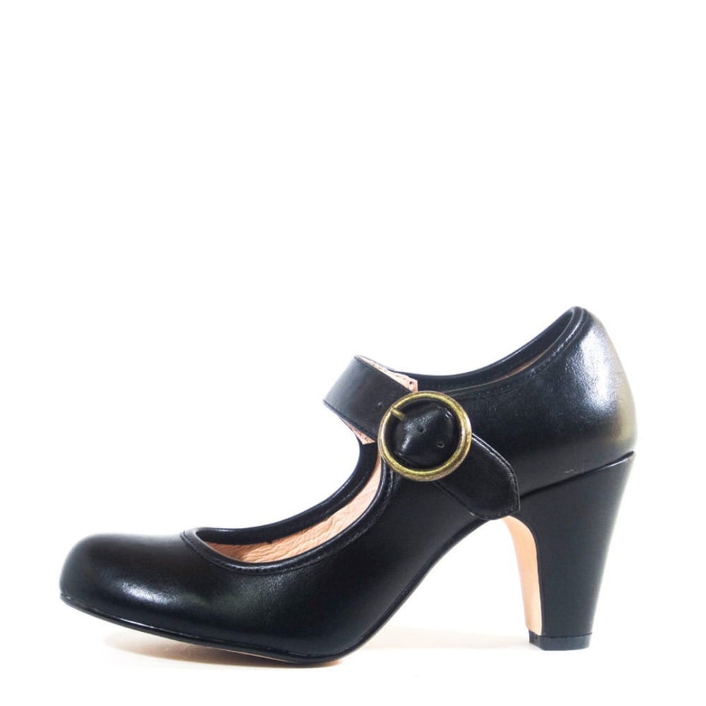 Chelsea Crew Madeline Black Mary Jane Heels